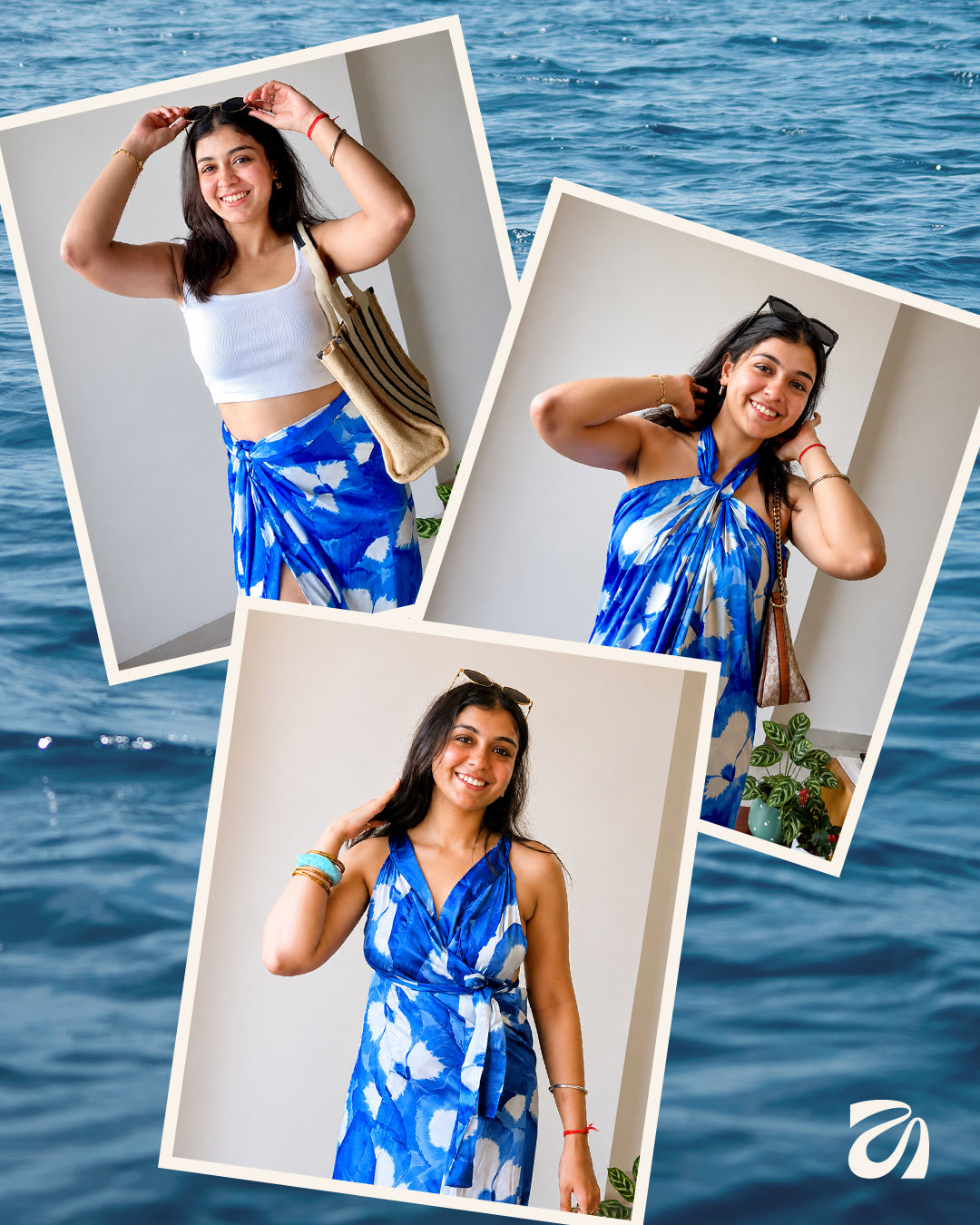 Show Skirt to Dress - Aegean Bloom